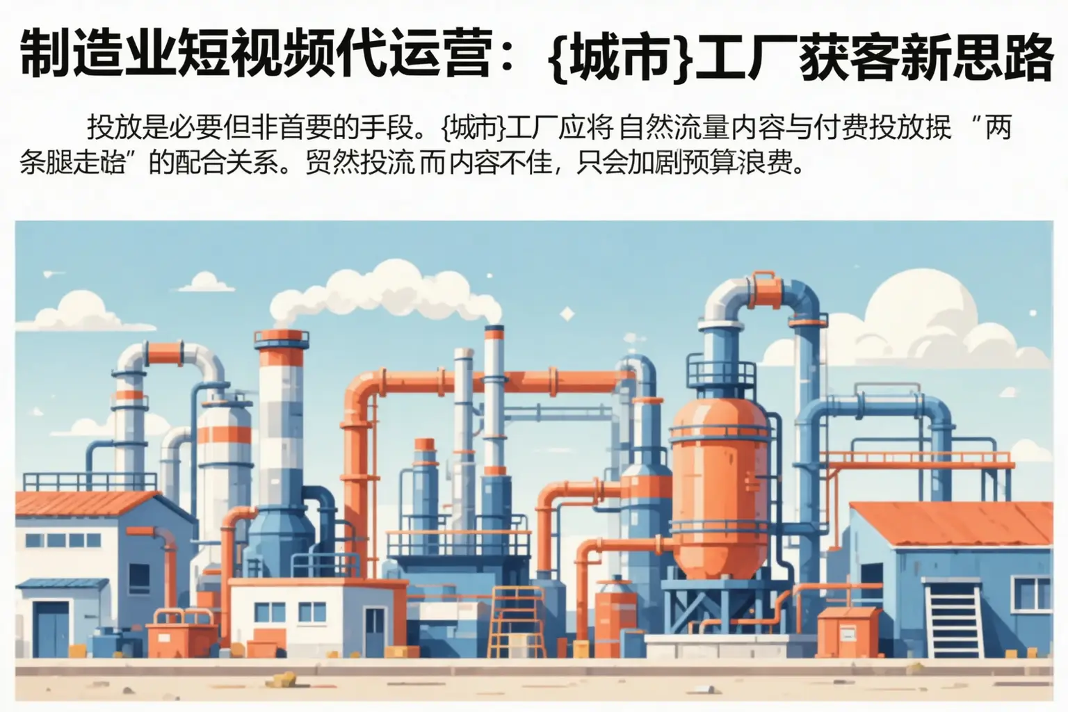 制造业短视频代运营:亭湖工厂获客新思路